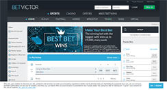 Desktop Screenshot of betvictor.com